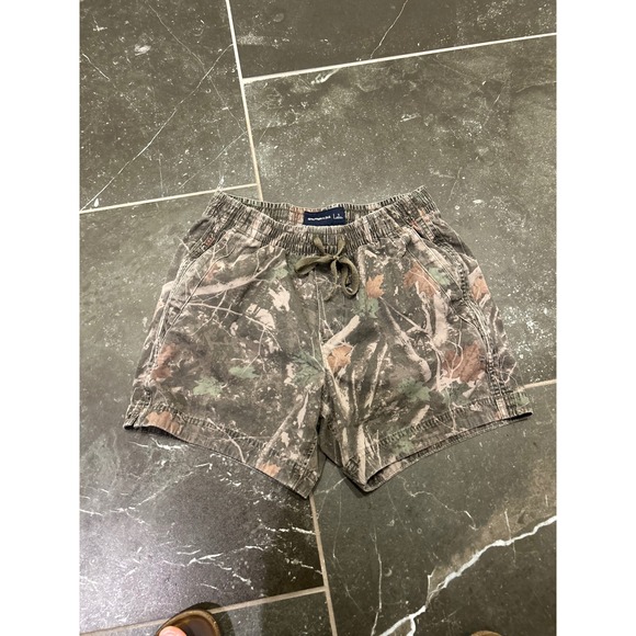 Abercrombie & Fitch Other - Abercrombie & Fitch Mens Camo Pull On Shorts Small Woodland Camouflage Gorpcore